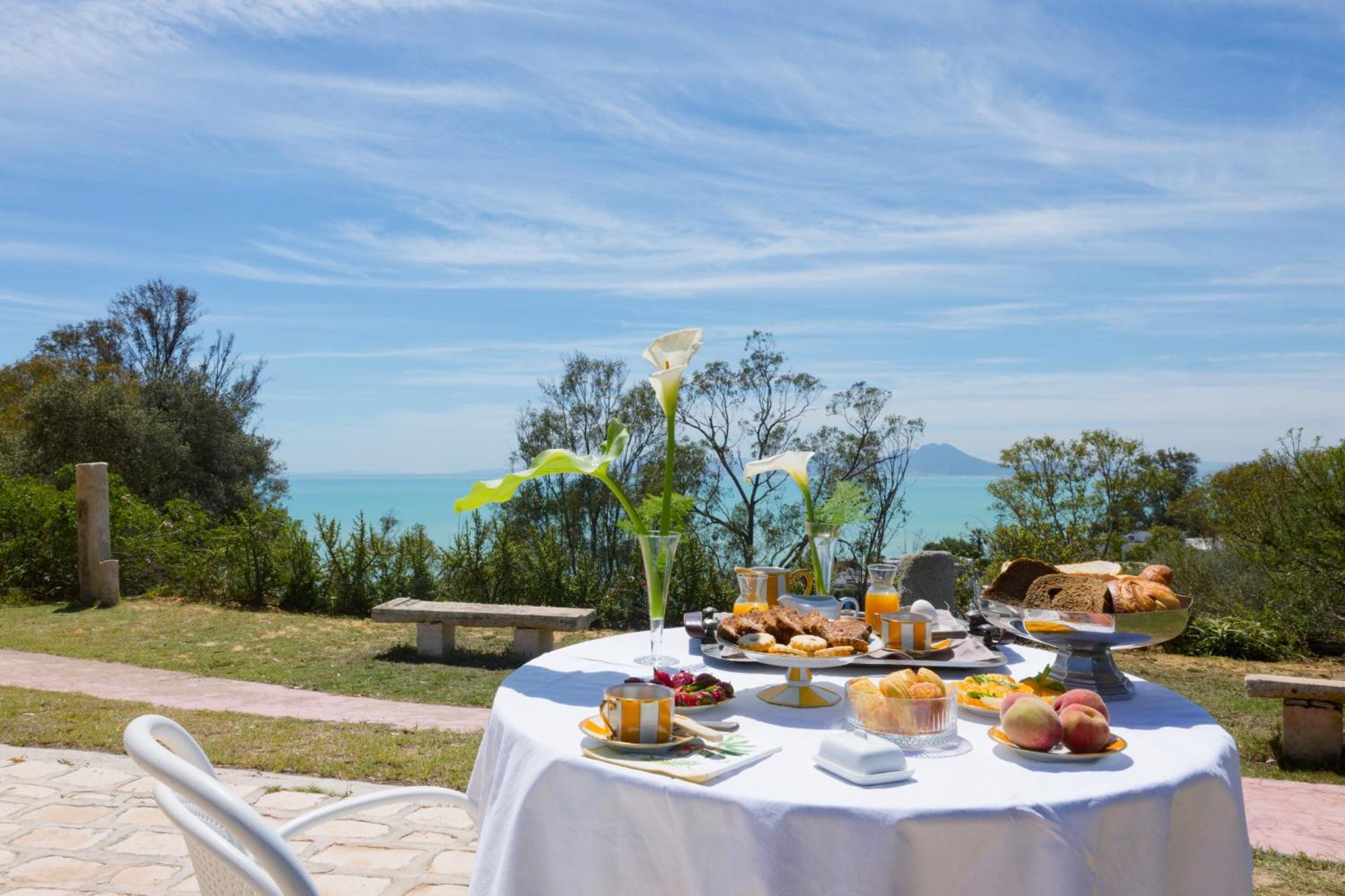 Si Brahim Studio Piscine, Sidi Bou Said Bagian luar foto